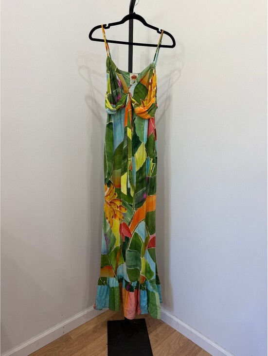 Farm Rio Dresses & Skirts - Farm Rio Tropical Print Maxi Dress with Twist Front Detail XS